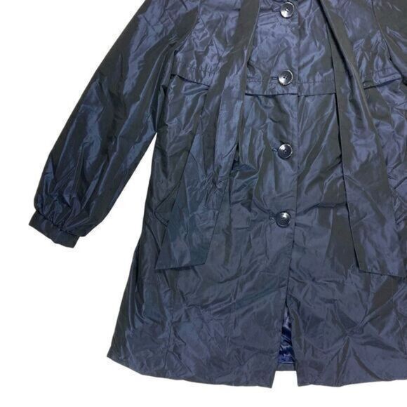 Allen Schwartz ABS Silver Label Puff Jacket Womens Size Medium Blue Elegant Coat - Picture 3 of 16